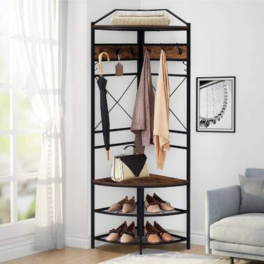 17 Stories Ceilean Freestanding 8 Hook Coat Rack Reviews Wayfair